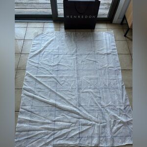 Henredon Vintage Sheer with Leaf pattern upholstery fabric 46”w x 57”l